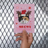 Reindeer Cat Christmas Card